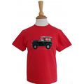 British Country Collection Red Offroader & Dogs Childrens T-Shirt
