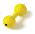 Classic Rubber Pimple Dumbbell with Bell Dog Toy