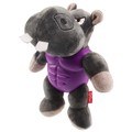 GiGwi I'm Hero Armor Hippo TPR & Plush With Squeaker