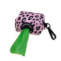 Long Paws Funk The Dog Poo Bag Pouch Pink Leopard