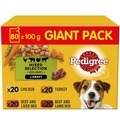 Pedigree Adult Dog Pouches Mixed Selection in Gravy Giant Pack