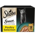 Sheba Sauce Collection Cat Pouches with Poultry in Gravy