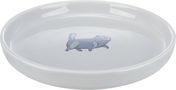 Trixie Cat Flat and Wide Ceramic Bowl