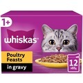 Whiskas 1+ Cat Pouches Poultry Feasts in Gravy