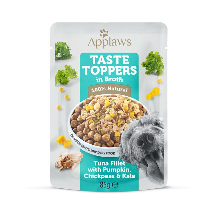 Applaws Taste Toppers Dog Pouch Tuna with Pumpkin, Chickpeas & Kale