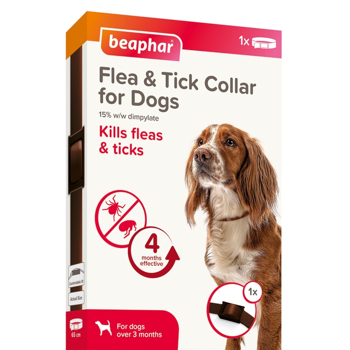 Beaphar Plastic Flea & Tick Collar for Dogs