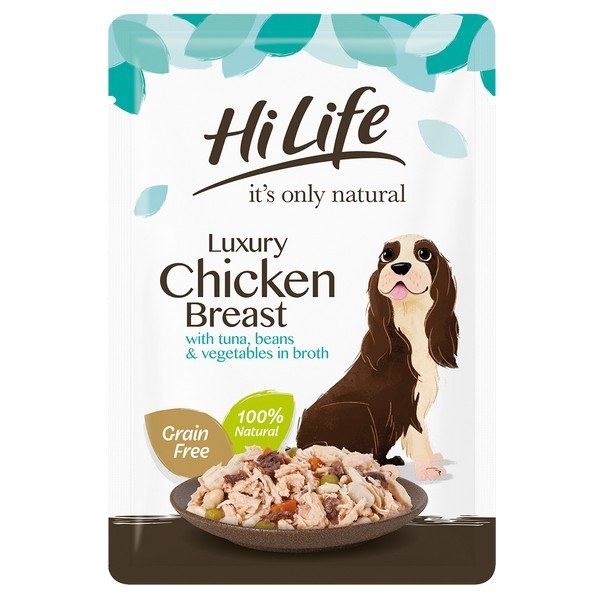 HiLife Its Only Natural Luxury Chicken with Tuna & Garden Vegetables Dog Food