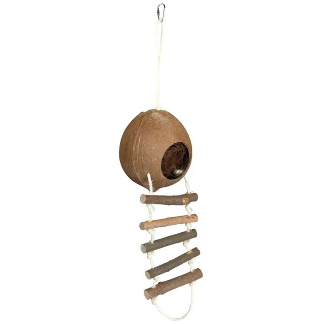 Trixie Coconut House With Rope Ladder for Mice