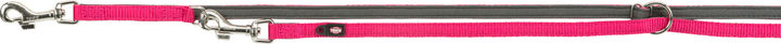 Trixie Premium Adjustable Leash Neoprene Padded For Dogs 2.00 m/10 mm Fuchsia & Graphite
