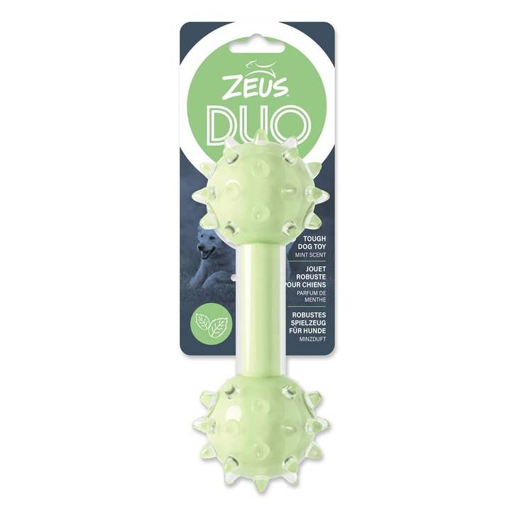 Zeus Duo Spike Mint Scented Dumbbell Dog Toy