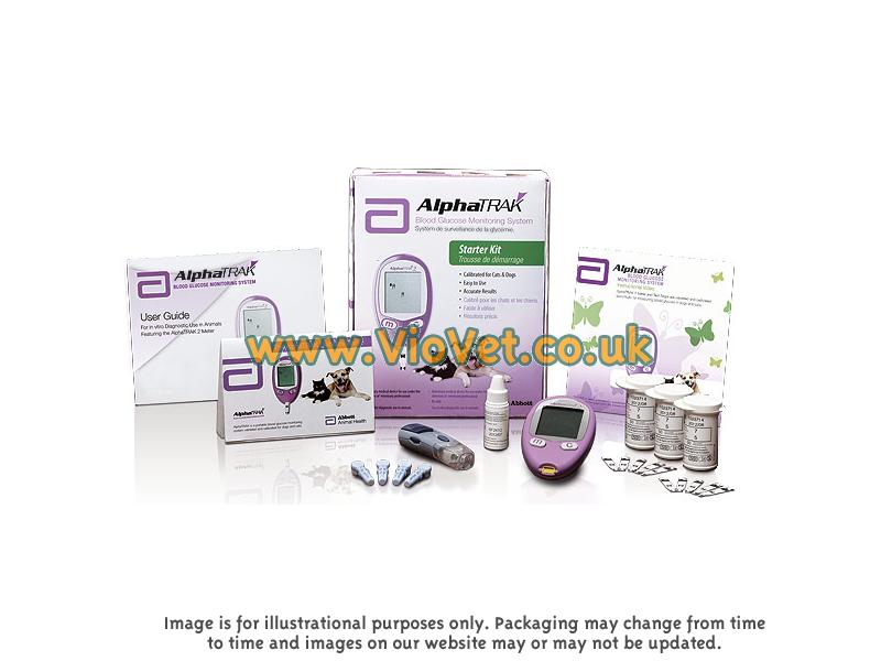 Alpha Trak 2 Blood Glucose Level Testing Kit Strips Lancets Dogs Cats