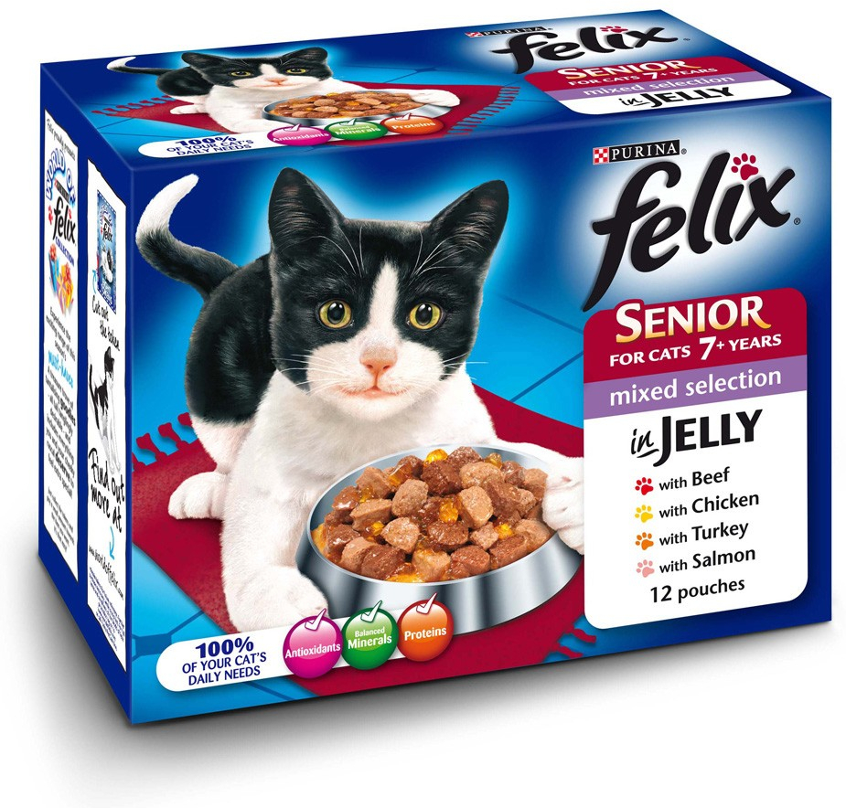 Felix Senior Mixed Pouches Cat Food