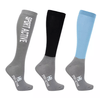 Battles Young Rider Hy Sport Active Jewel Blue/Pencil Point Grey & Black Riding Socks