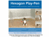 Rosewood Hexagon Play Pen for Dogs