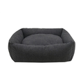 40 Winks Grey Felt with Memory Foam Square Bed for Dogs