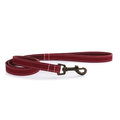 Ancol Timberwolf Leather Lead for Dogs Raspberry