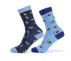 Aubrion Bamboo Adult Ankle Socks Bee Print