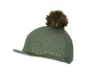 Aubrion Kids Leopard Print Hat Cover Green