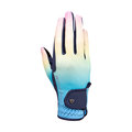 Battles Hy Equestrian Ombre Riding Gloves Navy & Pastel Child