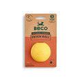 Beco Natural Rubber Fetch Dog Ball Yellow