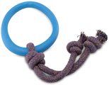Beco Natural Rubber Hoop on Rope Dog Toy