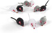 Beeztees Plush Play Mouse Assorted Barrel