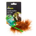 Best Pets Crinkle Feather Fish with Catnip