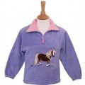 British Country Collection Flora Pony Childrens Fleece Jacket Lilac