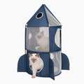 Catit Vesper Rocket Ship for Cats Blue