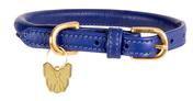 Digby & Fox Rolled Leather Dog Collar Navy