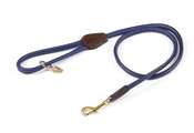 Digby & Fox Rolled Leather Dog Lead Navy