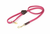 Digby & Fox Rolled Leather Dog Lead Pink