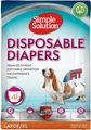 Simple Solution Disposable Diapers for Dogs