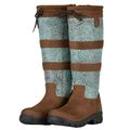 Dublin Ladies Whitham Boots Brown/Turquoise Print
