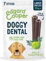 Edgard & Cooper Doggy Dental Apple & Eucalyptus For Large Dogs