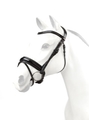 Equipe Black Charlotte Patent Swarovski Bridle With Reins