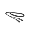 Equipe Black Leather Rolled Reins With Loops