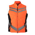 Equisafety Child Reflective Orange Riding Quilted Gilet