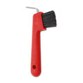 Equissential Hoof Pick with Brush Red