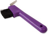 EZI-GROOM Purple Hoof Pick/Brush