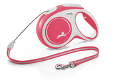 Flexi New Comfort Cord Dog Lead 8m Red