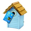 Gardman Beach Hut Nest Box for Birds Blue