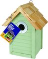 Gardman Beach Hut Nest Box for Birds Sage Green