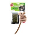 GiGwi Refillable Mouse Ziplock Toy With Catnip Bags Brown for Cats