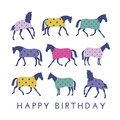 Gubblecote Beautiful Greetings Card Happy Birthday Rugs