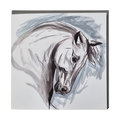 Gubblecote Watercolour Greetings Card Grey Horse's Head