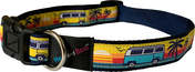 Hem & Boo Camper Van Dog Collar Brights