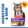 Hill's Science Plan Adult Sensitive Stomach & Skin Chicken Cat Food