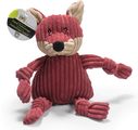 Huggle Hounds Plush Durable Squeaky Knottie Dog Toy Fox