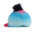 Hy Equestrian Dazzling Diamond Hat Cover by Little Rider Teal/Pink